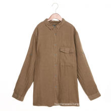 men's soft linen long sleeve shirt